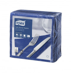 Serviettes TORK - 33x33 - Bleues 3 Plis - Lot de 150