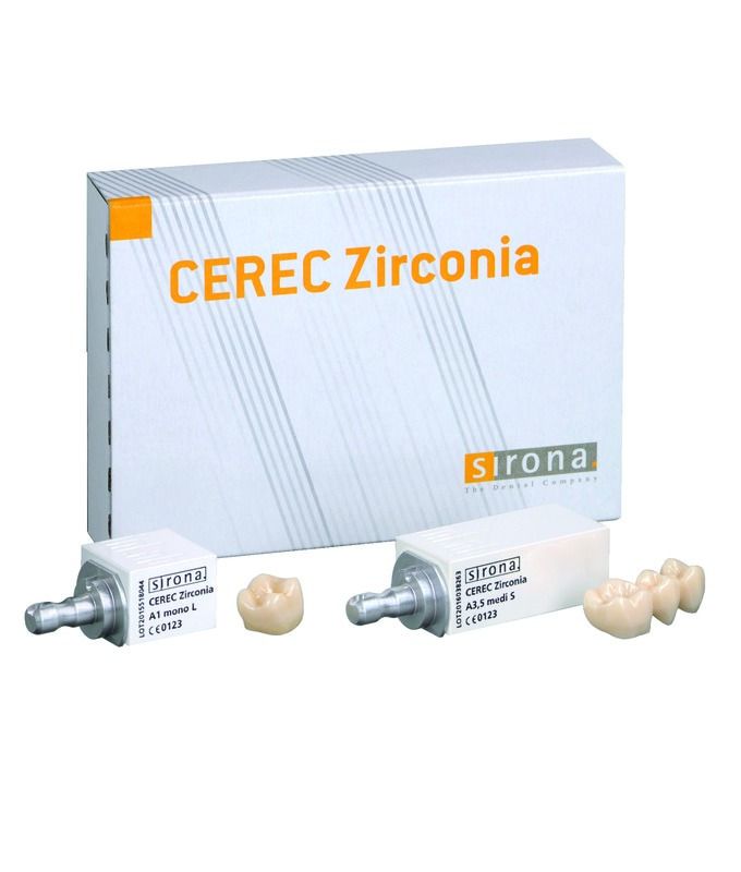 Arcade Dentaire Zirconia DENTSPLY SIRONA Bloc Medi S Teinte A3
