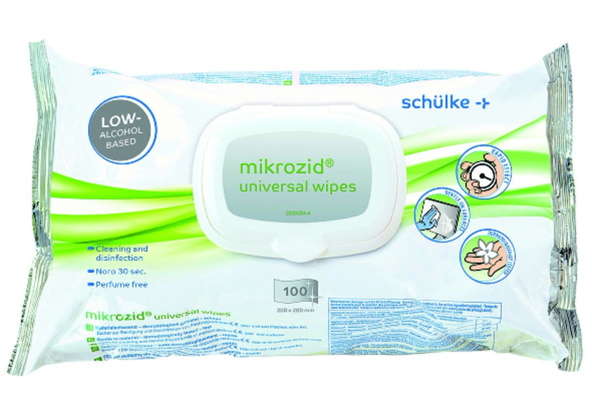 Mikrozid® Universal (20x20cm) SCHULKE - Sachet de 100 lingettes Mikrozid® Universal (20x20cm) SCHULKE - Sachet de 100 lingettes