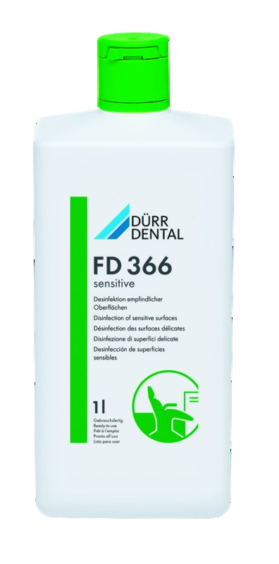 FD 366 sensitive Désinfection DÜRR DENTAL - Flacon de 1L FD 366 sensitive Désinfection DÜRR DENTAL - Flacon de 1L
