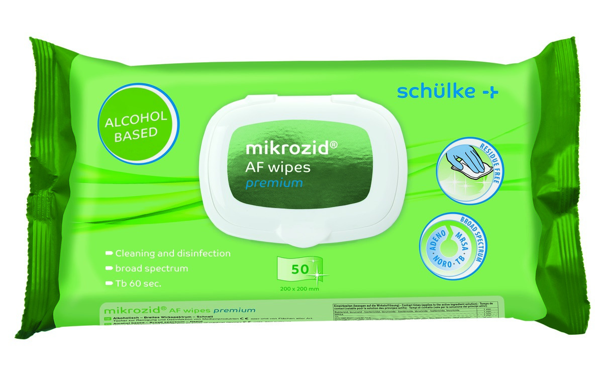 Mikrozid® AF Premium SCHÜLKE - Sachet de 50 lingettes Mikrozid® AF Premium SCHÜLKE - Sachet de 50 lingettes