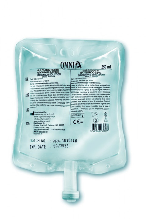 Eau stérile OMNIA - Flacon de 250ml - Boite de 20 pièces Eau stérile OMNIA - Flacon de 250ml - Boite de 20 pièces