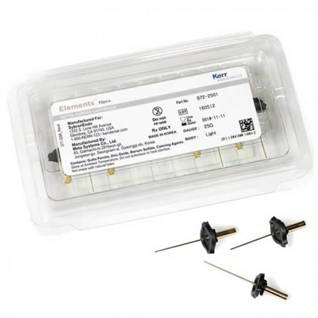 Cartouche gutta elements KERR 23GA x10 - Medium body Cartouche gutta elements KERR 23GA x10 - Medium body