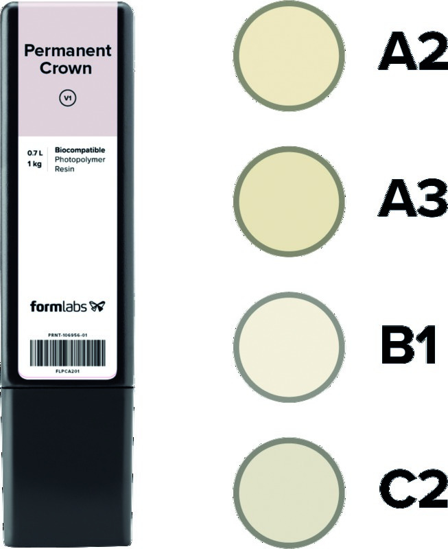 Résine Permanent Crown Formlabs - B1 - 1L - Form 3