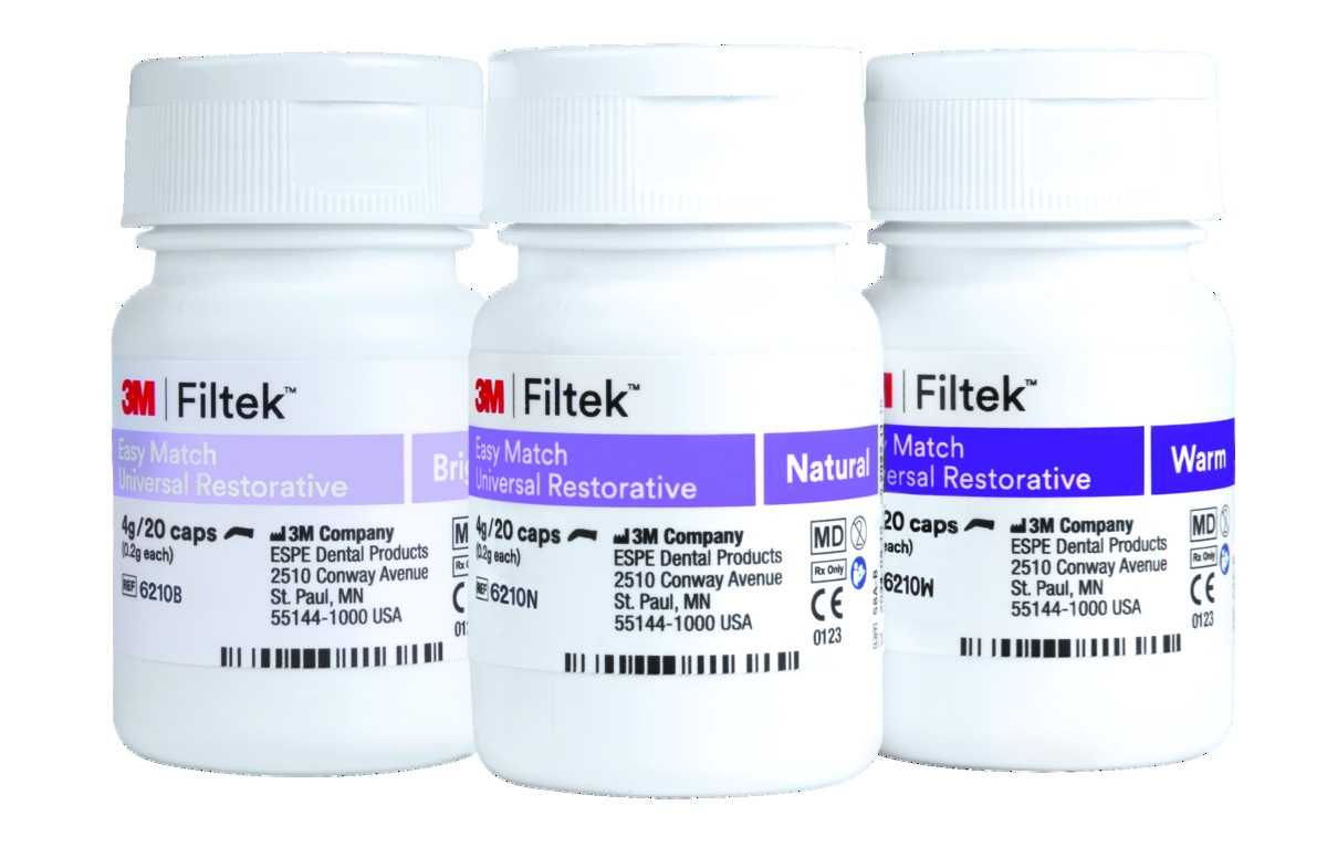 Filtek Easy Match Universal 3M - Kit d’essai, 6210K, 0.2 g, Capsule, 60/KT Filtek Easy Match Universal 3M - Kit d’essai, 6210K, 0.2 g, Capsule, 60/KT