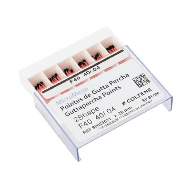 GUTTA PERCHA 2SHAPE F40 40/.04 SB (60) MICROMEGA GUTTA PERCHA 2SHAPE F40 40/.04 SB (60) MICROMEGA