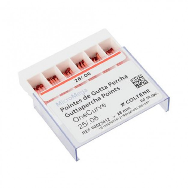 GUTTA PERCHA ONECURVE 25/.06 SB (60) MICROMEGA GUTTA PERCHA ONECURVE 25/.06 SB (60) MICROMEGA