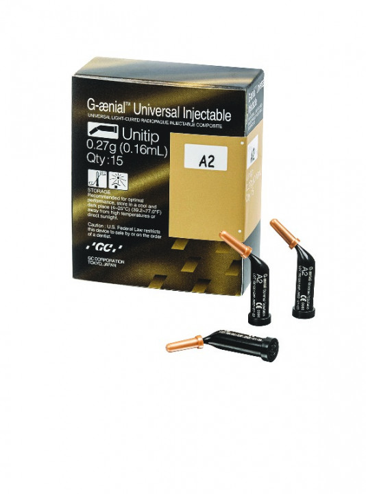 GC G-ænial Universal Injectable, Unitip 15x0.16mL (0.27g), AE GC G-ænial Universal Injectable, Unitip 15x0.16mL (0.27g), AE