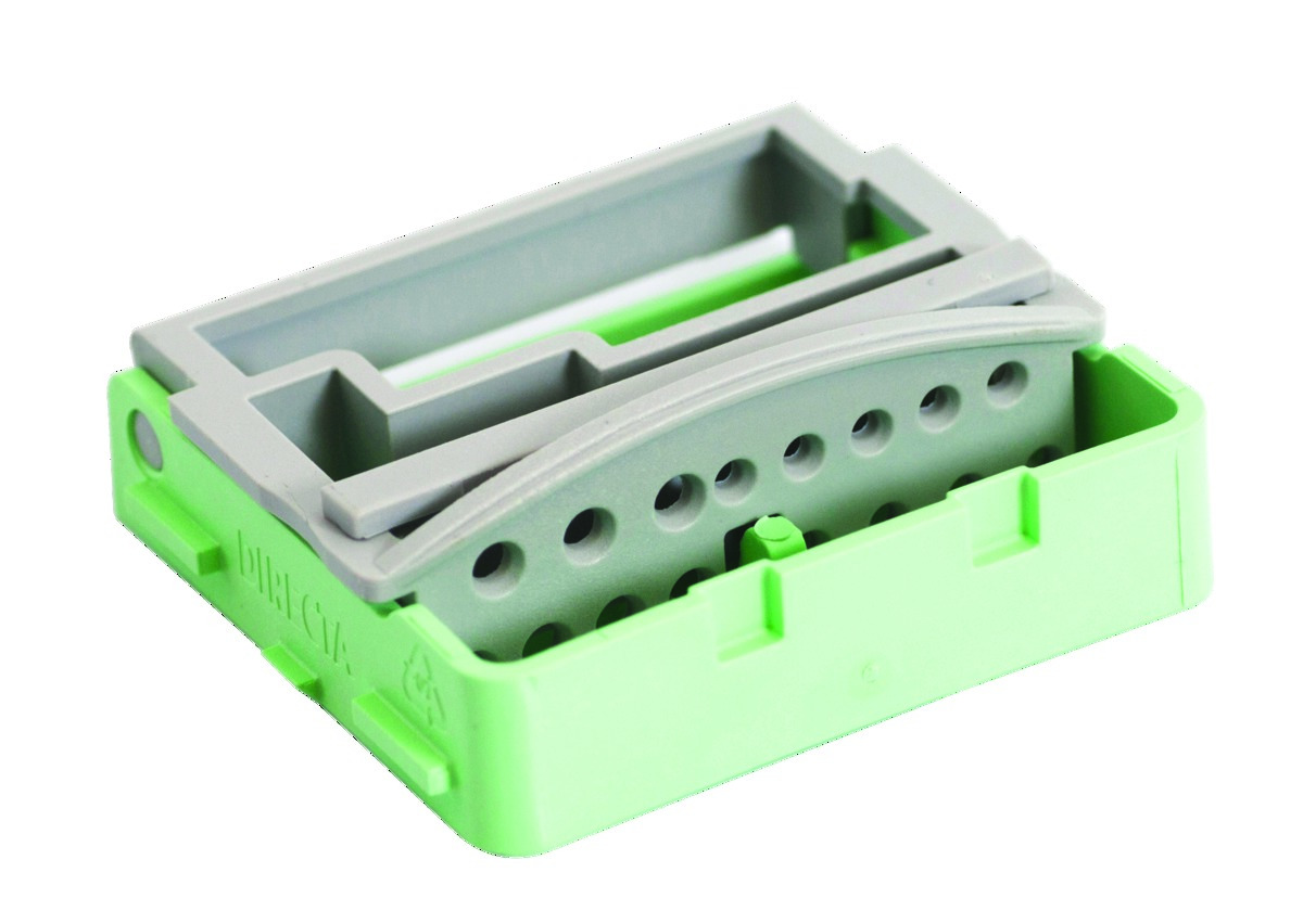 Porte-fraises Practipal compact - Vert clair - Directa Dental Porte-fraises Practipal compact - Vert clair - Directa Dental