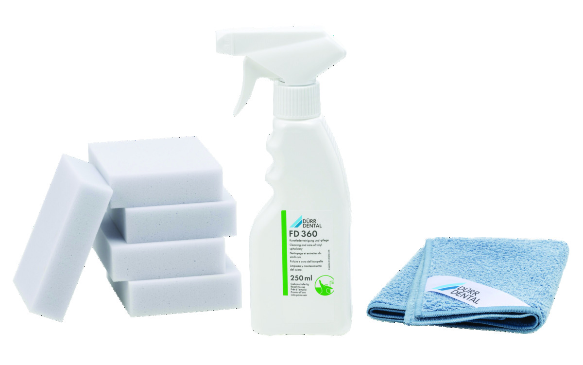 FD 360 - Pack de nettoyage et entretien du similicuir-  Dürr Dental  FD 360 - Pack de nettoyage et entretien du similicuir-  Dürr Dental