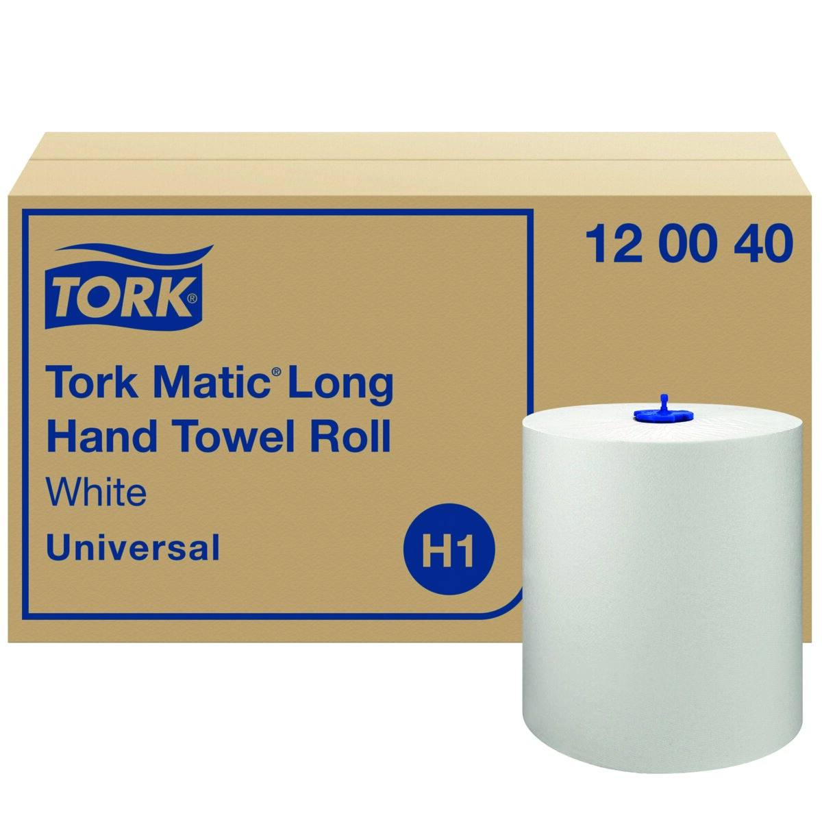 Rouleaux Essuie Mains H1 1 pli 220m - Lot de 6 - 120040 - Tork 