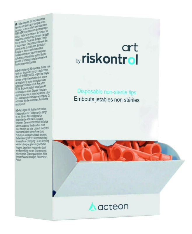 Embouts jetables - Riskontrol Art - Mandarine - Boîte de 250 