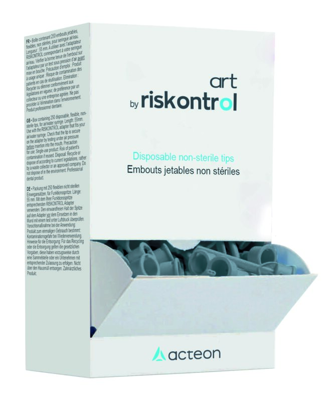 Embouts jetables - Riskontrol Art - Gris - Boîte de 250