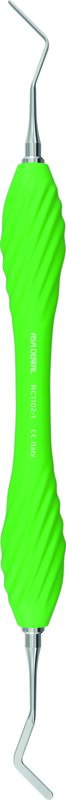 Spatule Heidemann n°1 – ASA Dental – Gamme Asa Wave – Manche vert ergonomique – Acier inox – Stérilisable 134°C – Réutilisable