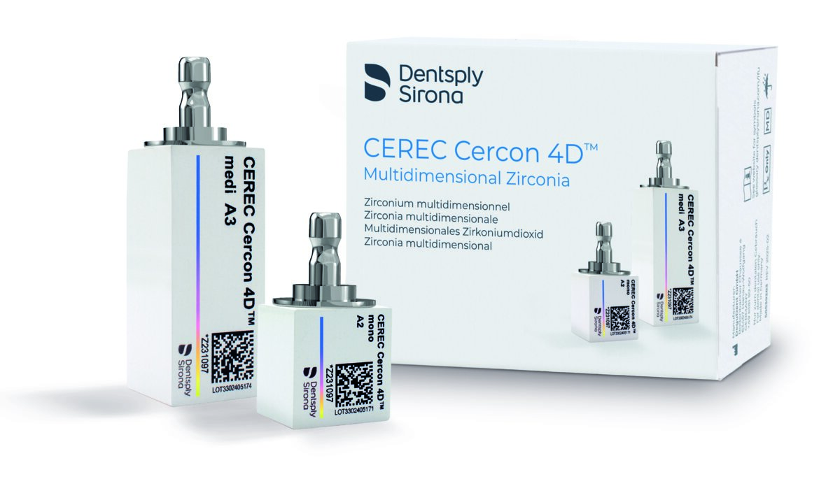 Bloc de zircone - Cerec Cercon 4D - Medi D3 - Dentsply Sirona - X2