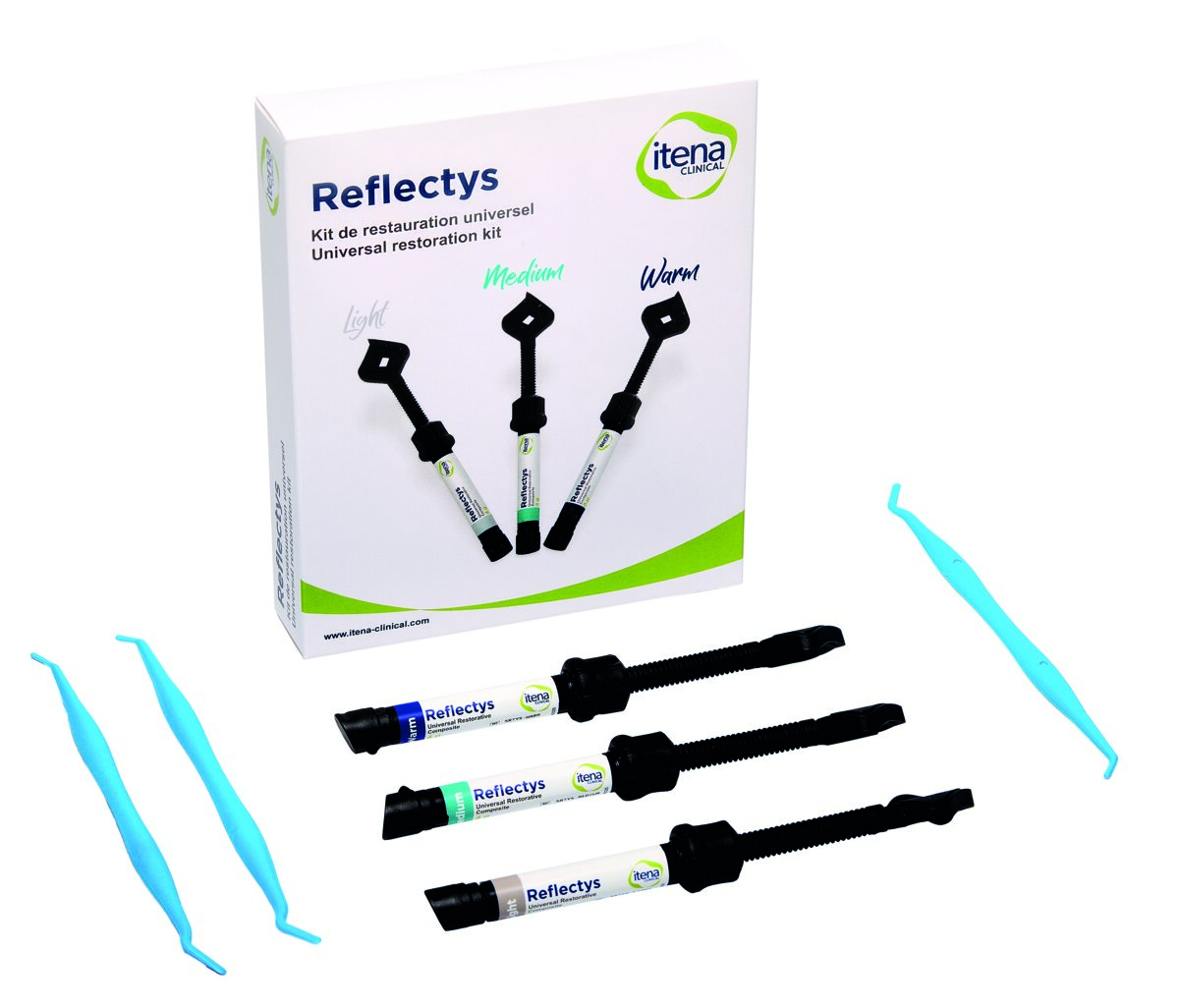 Kit composite universel - Reflectys - 3 teintes 3 seringues de 4g