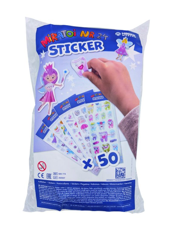 Mini Stickers Dentaires - Miratoi - N°24 - Boîte de 50 planches - Hager&Werken