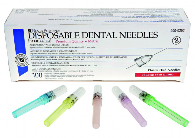 Aiguilles Périapicales HENRY SCHEIN - 30g - 0.3x16mm - Boîte de 100 Aiguilles Périapicales HENRY SCHEIN - 30g - 0.3x16mm - Boîte de 100