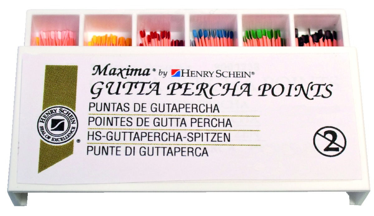 Pointes de gutta Maxima HENRY SCHEIN - Large - Boîte de 100 Pointes de gutta Maxima HENRY SCHEIN - Large - Boîte de 100