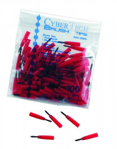 CyberBrush CYBERTECH - Embouts de pinceaux Rouge - Boîte de 100