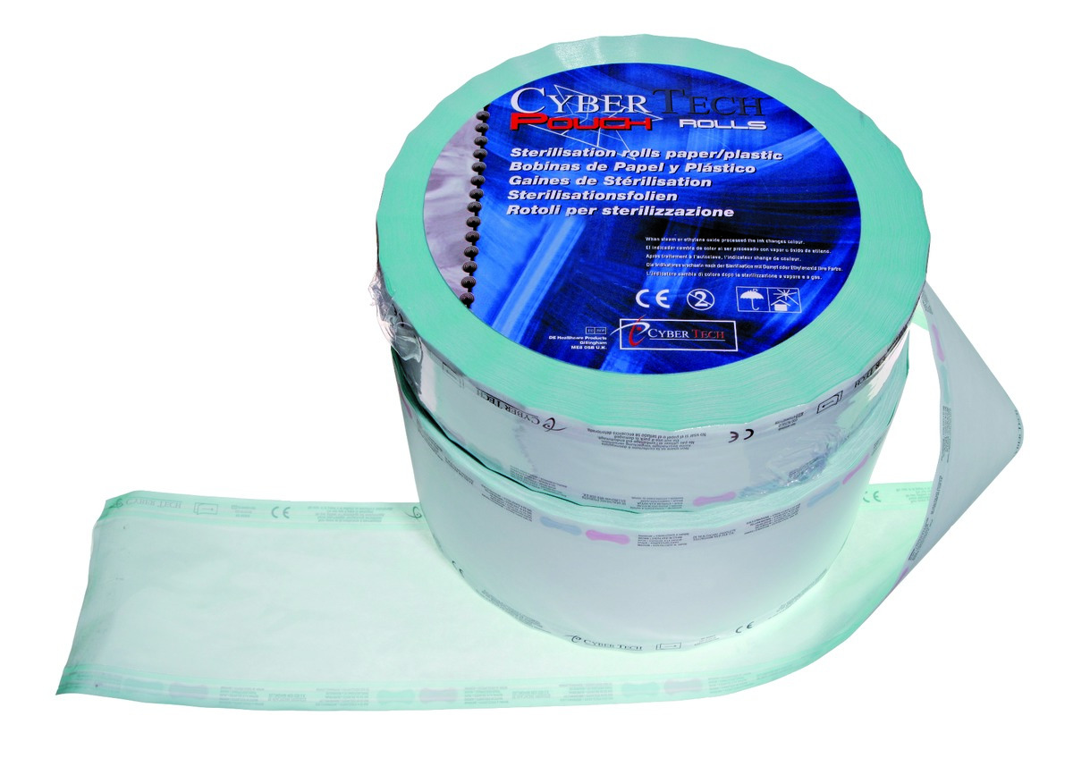 Cyber Roll CYBERTECH - Gaine de stérilisation 100 mm - Rouleau de 200m Cyber Roll CYBERTECH - Gaine de stérilisation 100 mm - Rouleau de 200m