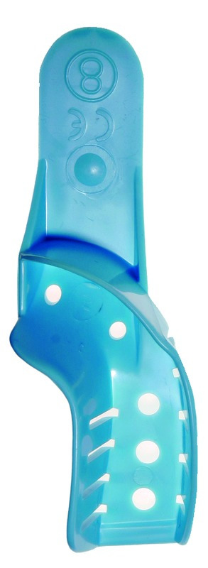 Impression Trays Henry Schein - n°8 haut droit/bas gauche - Boîte de 12 Impression Trays Henry Schein - n°8 haut droit/bas gauche - Boîte de 12