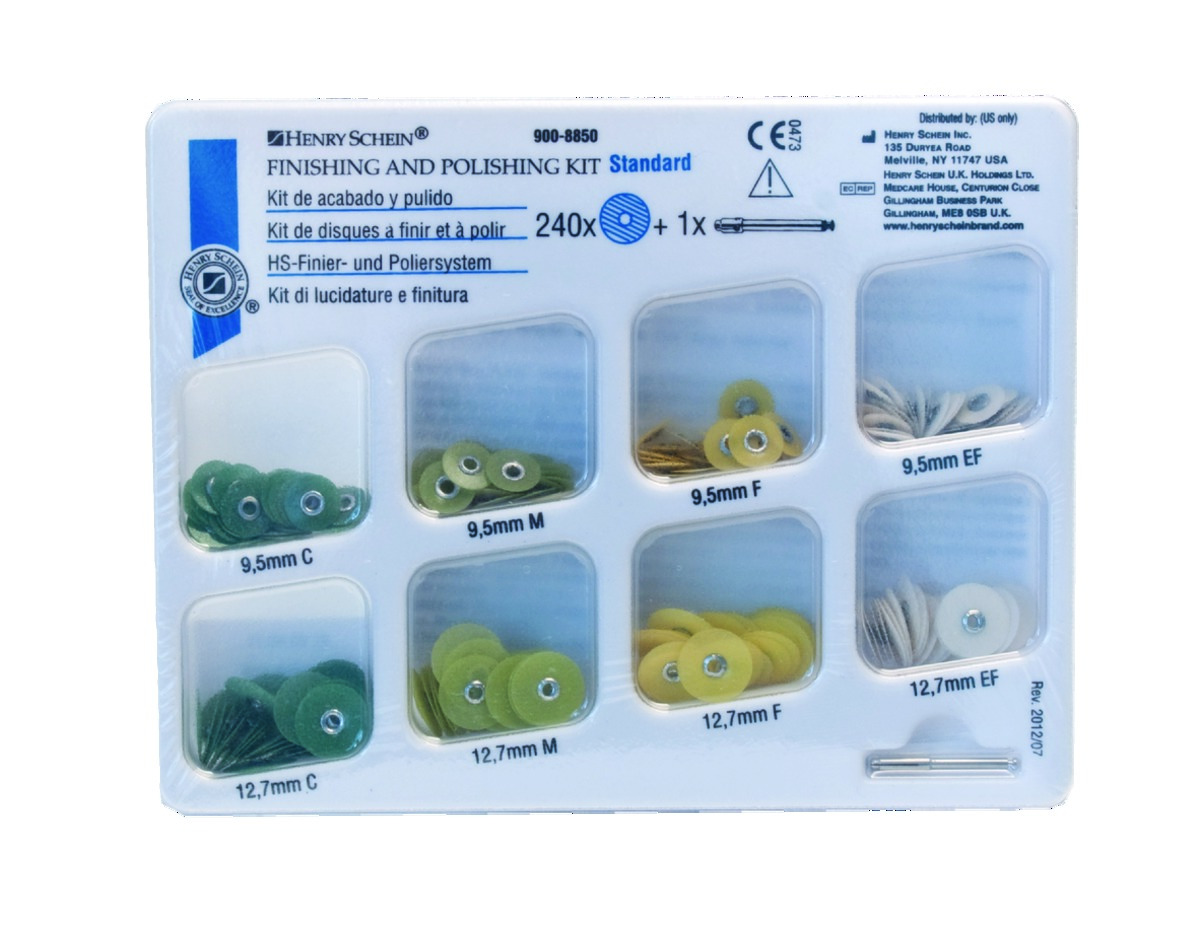Disques pour finition et polissage HENRY SCHEIN - Coffret de 240 Disques pour finition et polissage HENRY SCHEIN - Coffret de 240