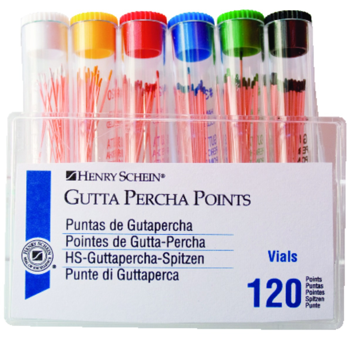 Pointes de gutta HENRY SCHEIN - n° 15 - Boîte de 6 tubes de 20 Pointes de gutta HENRY SCHEIN - n° 15 - Boîte de 6 tubes de 20