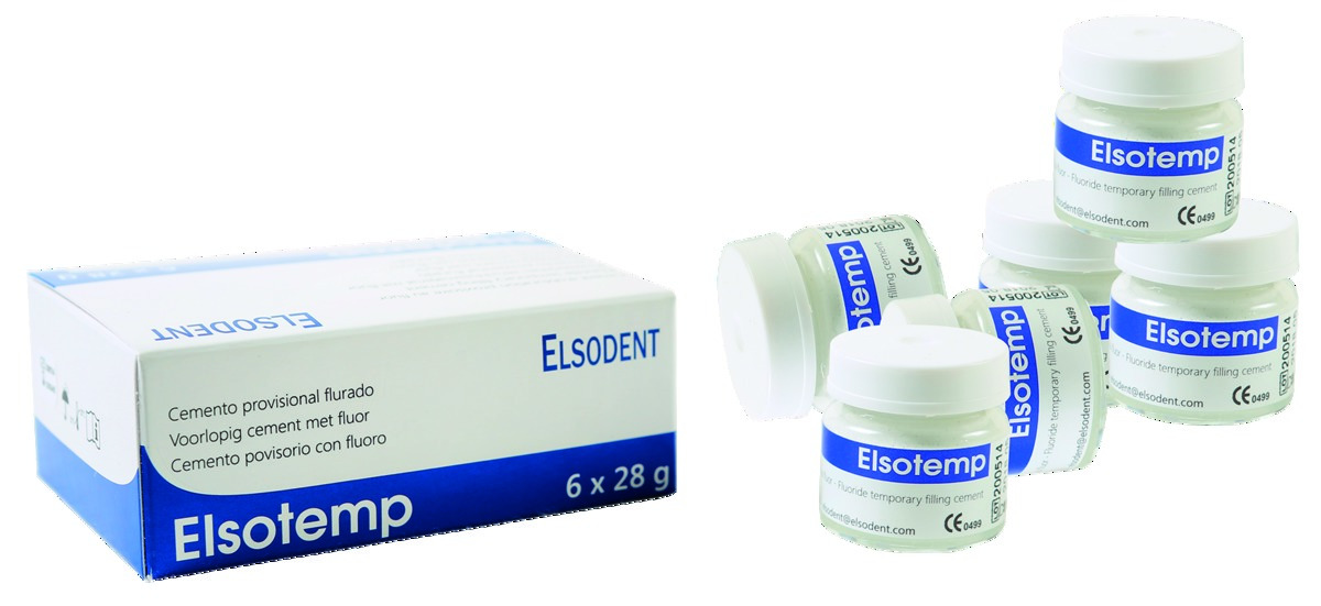 Elsotemp ELSODENT - Ciment Rose - Lot de 6x28g Elsotemp ELSODENT - Ciment Rose - Lot de 6x28g