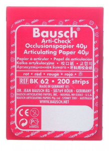 Arti-Check Micromince 40µ BAUSCH - BK62 - rouge - Boîte de 200 bandes