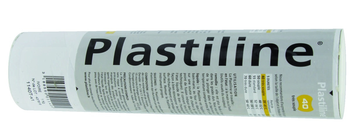 Plastiline - Ivoire - Le tube de 1Kg
