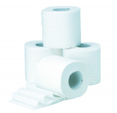 Papier toilette en rouleaux - Carton de 60 rouleaux - 200 feuilles - CARLIMPEX