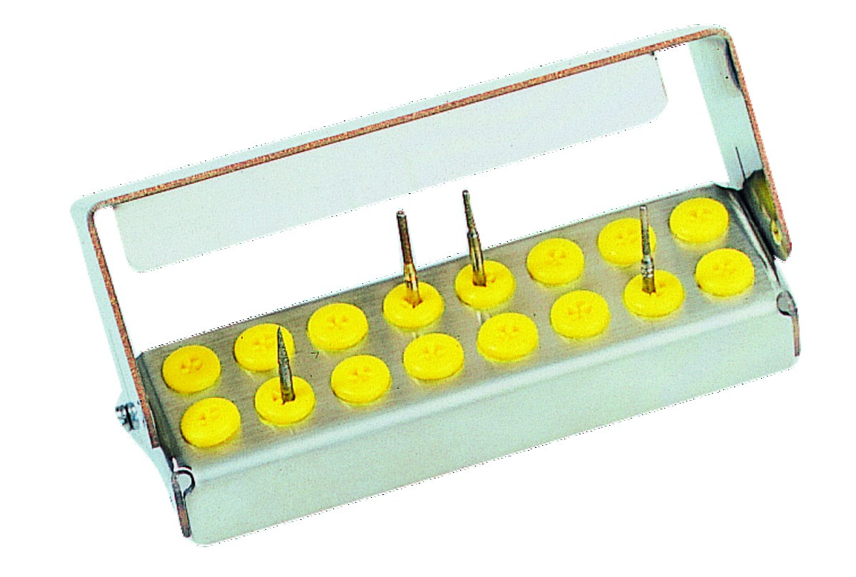 Porte-fraises Plug'in NICRHOMINOX - 16 perforations - Jaune Porte-fraises Plug'in NICRHOMINOX - 16 perforations - Jaune