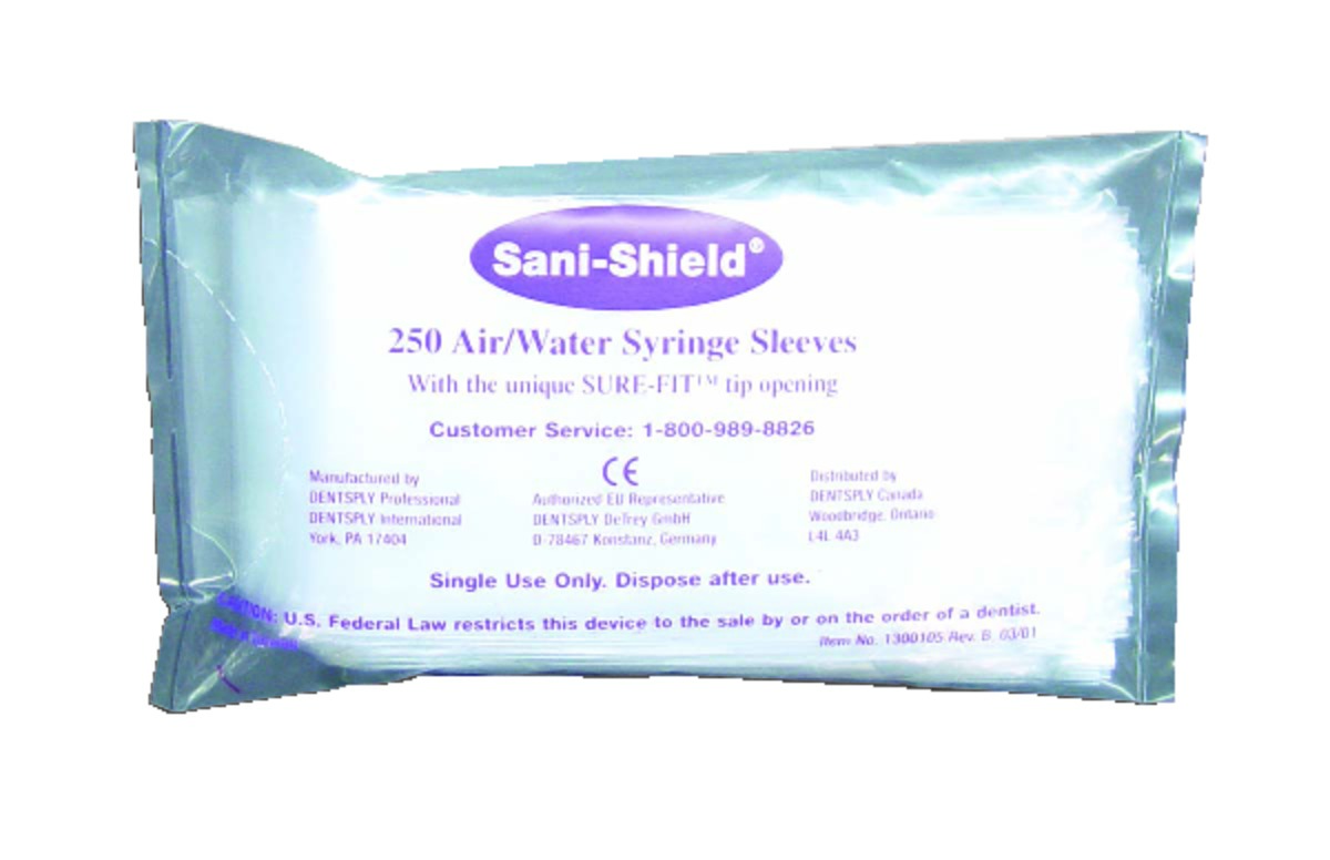Sani Shield Pour Seringue Air/Eau (250)   Dentsply Sani Shield Pour Seringue Air/Eau (250)   Dentsply
