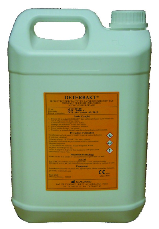 Déterbakt GAMASONIC - Bidon de 5L Déterbakt GAMASONIC - Bidon de 5L