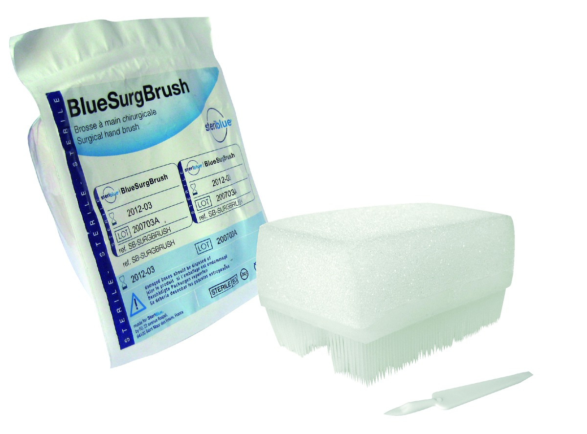 Brosse chirurgicale STERIBLUE - Lot de 30 Brosse chirurgicale STERIBLUE - Lot de 30