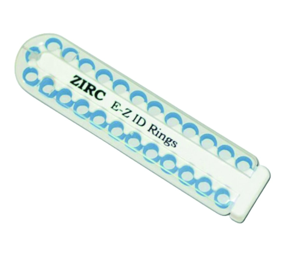 Anneaux E-Z ID grands 6 mm – 25 pcs – Néon Bleu – Codage couleur instruments Ø 5,1-8,6 mm – Silicone flexible autoclavable, évite mélanges