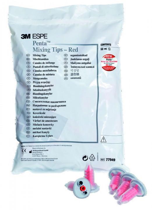 Canules de mélange rouges Pentamix 3M - Boîte de 50 Canules de mélange rouges Pentamix 3M - Boîte de 50