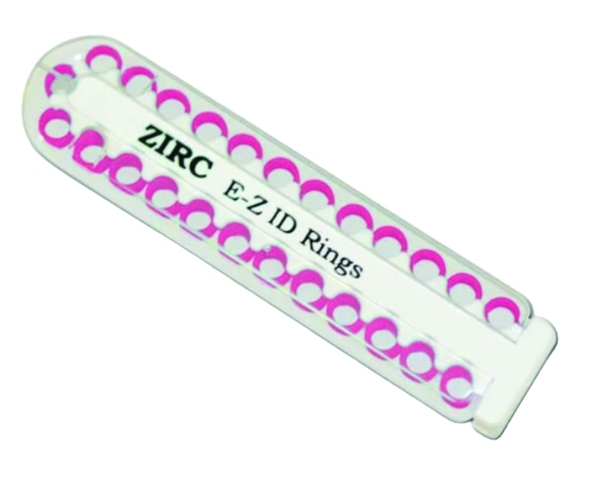 Anneaux E-Z ID grands 6 mm – 25 pcs – Néon rose – Codage couleur instruments Ø 5,1-8,6 mm – Silicone flexible autoclavable anti-mélange