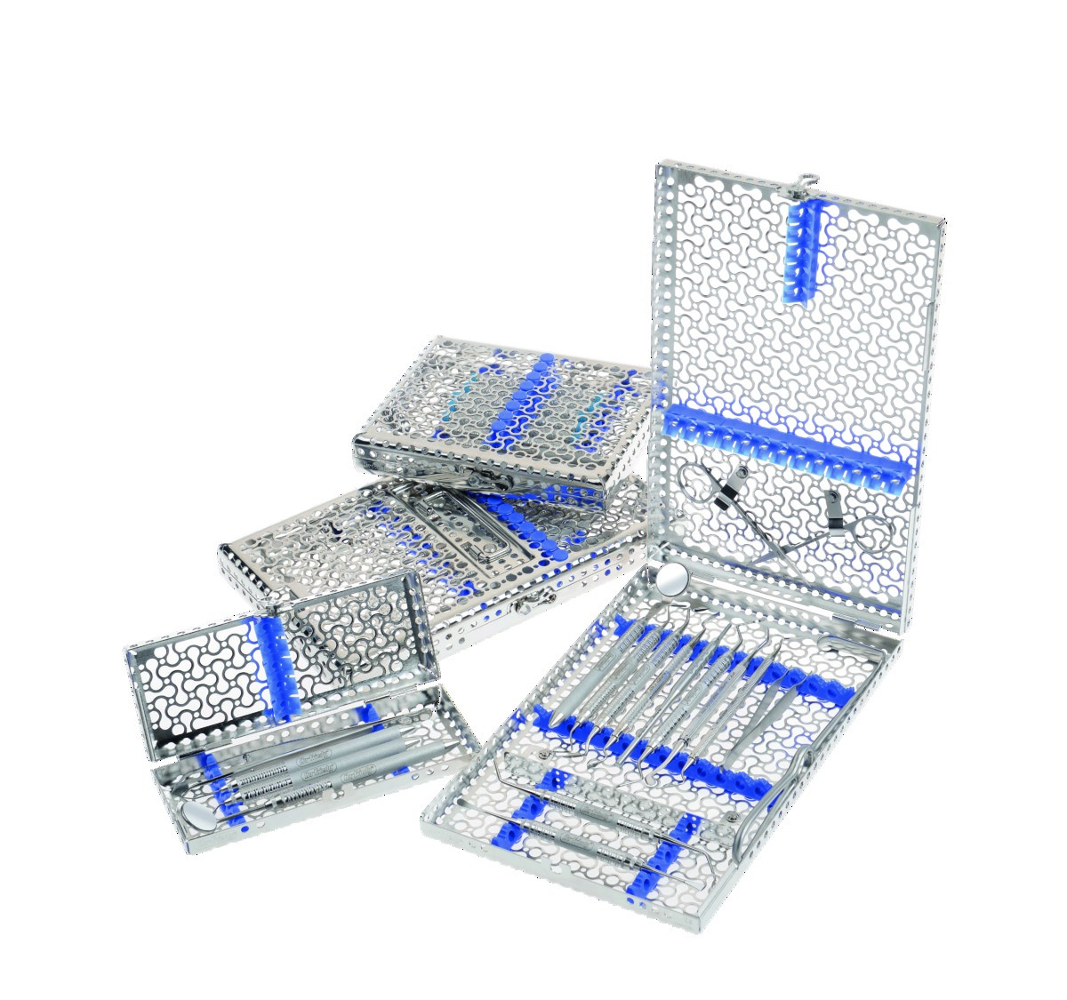 Cassette IMS HU-FRIEDY - DIN - 16 instruments - Bleu Cassette IMS HU-FRIEDY - DIN - 16 instruments - Bleu