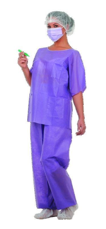 Pyjama de bloc MEDISTOCK - Violet - Taille M - Lot de 50  Pyjama de bloc MEDISTOCK - Violet - Taille M - Lot de 50