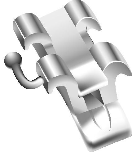 Tube buccal MASEL - Mandibulaire - 0,022 - Droite - Lot de 10 