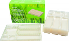 Plateaux jetables Biodegradables LARIDENT - 28x18 - Lot de 100