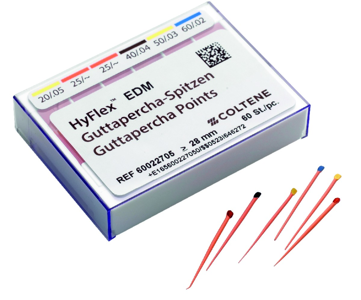 Pointes Guttapercha Hyflex EDM Assortiment - Lot de 60 - ROEKO Pointes Guttapercha Hyflex EDM Assortiment - Lot de 60 - ROEKO