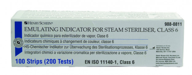 Indicateurs de stérilisation classe 6 HENRY SCHEIN Indicateurs de stérilisation classe 6 HENRY SCHEIN
