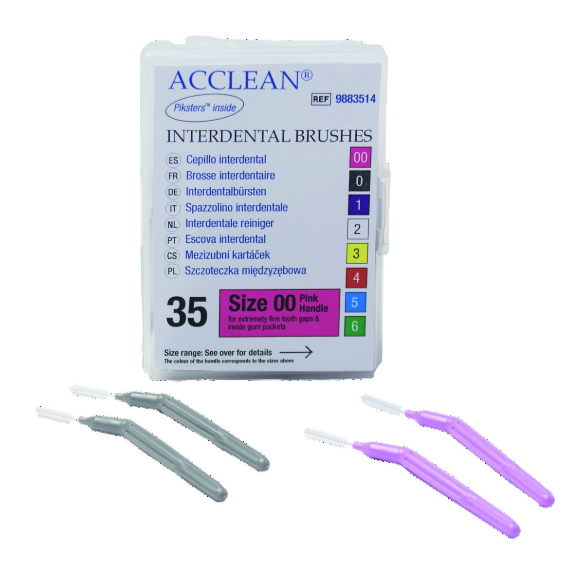 Brossettes interdentaires roses T00 (0.6mm) ACCLEAN HENRY SCHEIN (x35) Brossettes interdentaires roses T00 (0.6mm) ACCLEAN HENRY SCHEIN (x35)