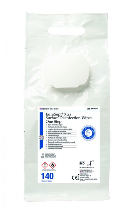 Eurosept XTra Lingettes Wet Wipes Surface 17,5x36 (120) HENRY SCHEIN Eurosept XTra Lingettes Wet Wipes Surface 17,5x36 (120) HENRY SCHEIN