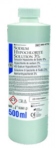 Sodium Hypochlorite 3% - Flacon de 500mL - HENRY SCHEIN