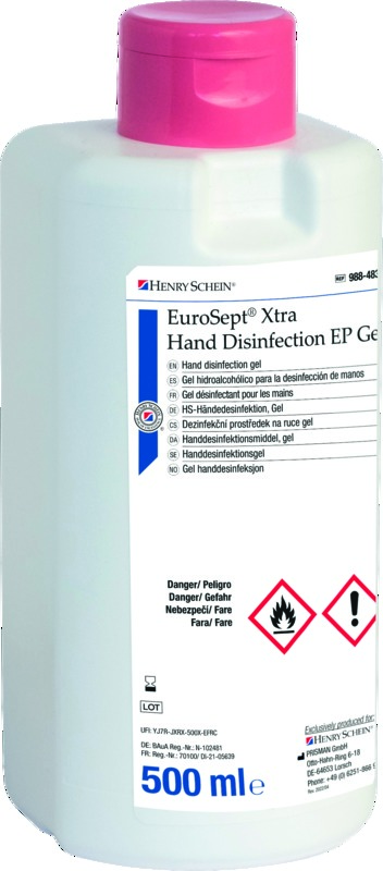 Eurosept Xtra Gel Hydro Flacon 500ml - HENRY SCHEIN Eurosept Xtra Gel Hydro Flacon 500ml - HENRY SCHEIN