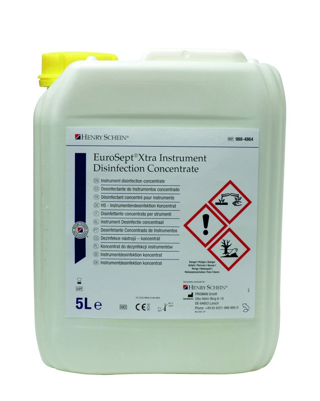 EuroSept Xtra Désinfectant Concentré Instrument - 5L - HENRY SCHEIN EuroSept Xtra Désinfectant Concentré Instrument - 5L - HENRY SCHEIN
